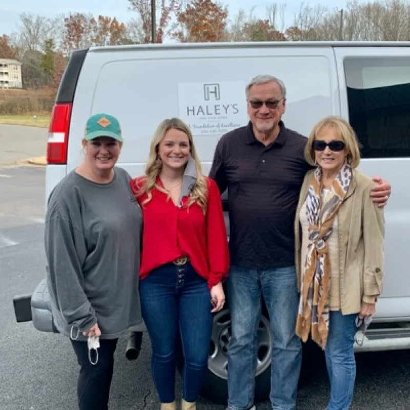 Haley's Flooring And Interiors makesdonations to  Kids to Love and The Rock Family Worship Center