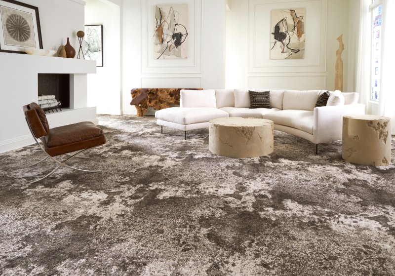 Distressed style Karastan carpet