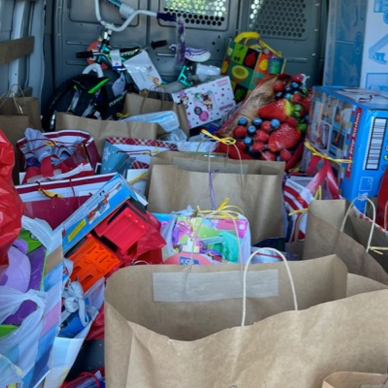 Haley's Flooring And Interiors makesdonations to  Kids to Love and The Rock Family Worship Center